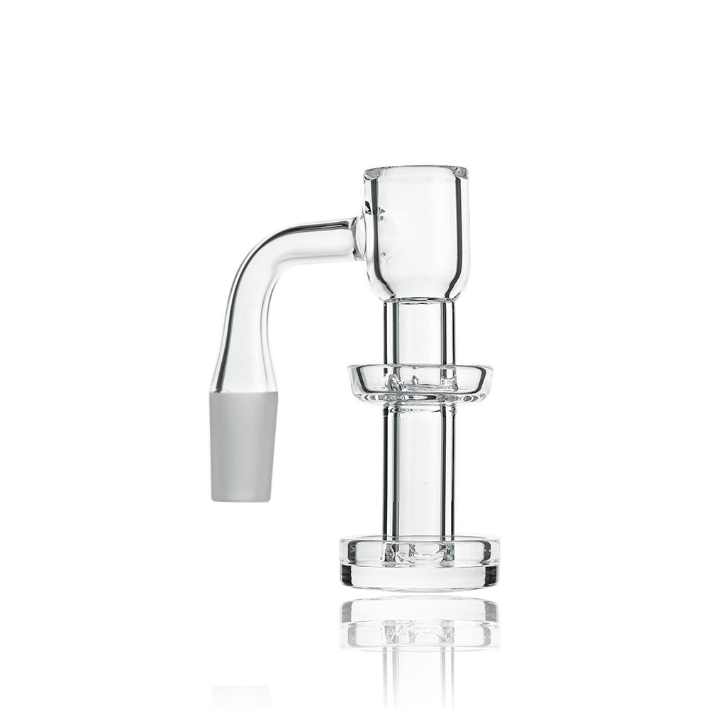 14mm 90° Full Weld Terp Slurper with Double Dish – High Airflow, Precision Heat Control