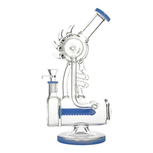 12" Coil Recycler Bong – Dual Chamber, Inline Perc - Croia Glass