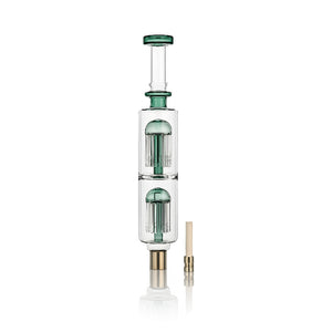 12 Inch Double Chamber Tree Perc Nectar Collector – Dual Diffusion Ceramic Tip Dab Straw - Croia Glass