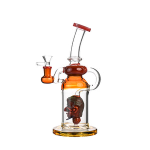 12" Sculpted Art-Head Bong – Thick Borosilicate - Croia Glass