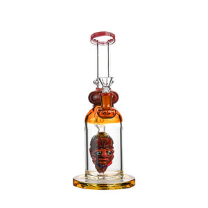 12" Sculpted Art-Head Bong – Thick Borosilicate - Croia Glass