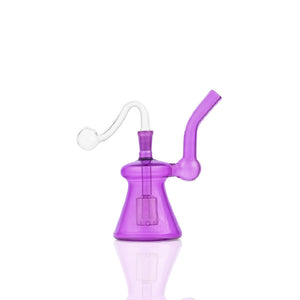 🔔 5 inch Mini Bell Oil Burner Rig – Smooth-Curve Candy Color Rig - Croia Glass