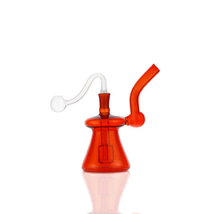 🔔 5 inch Mini Bell Oil Burner Rig – Smooth-Curve Candy Color Rig - Croia Glass