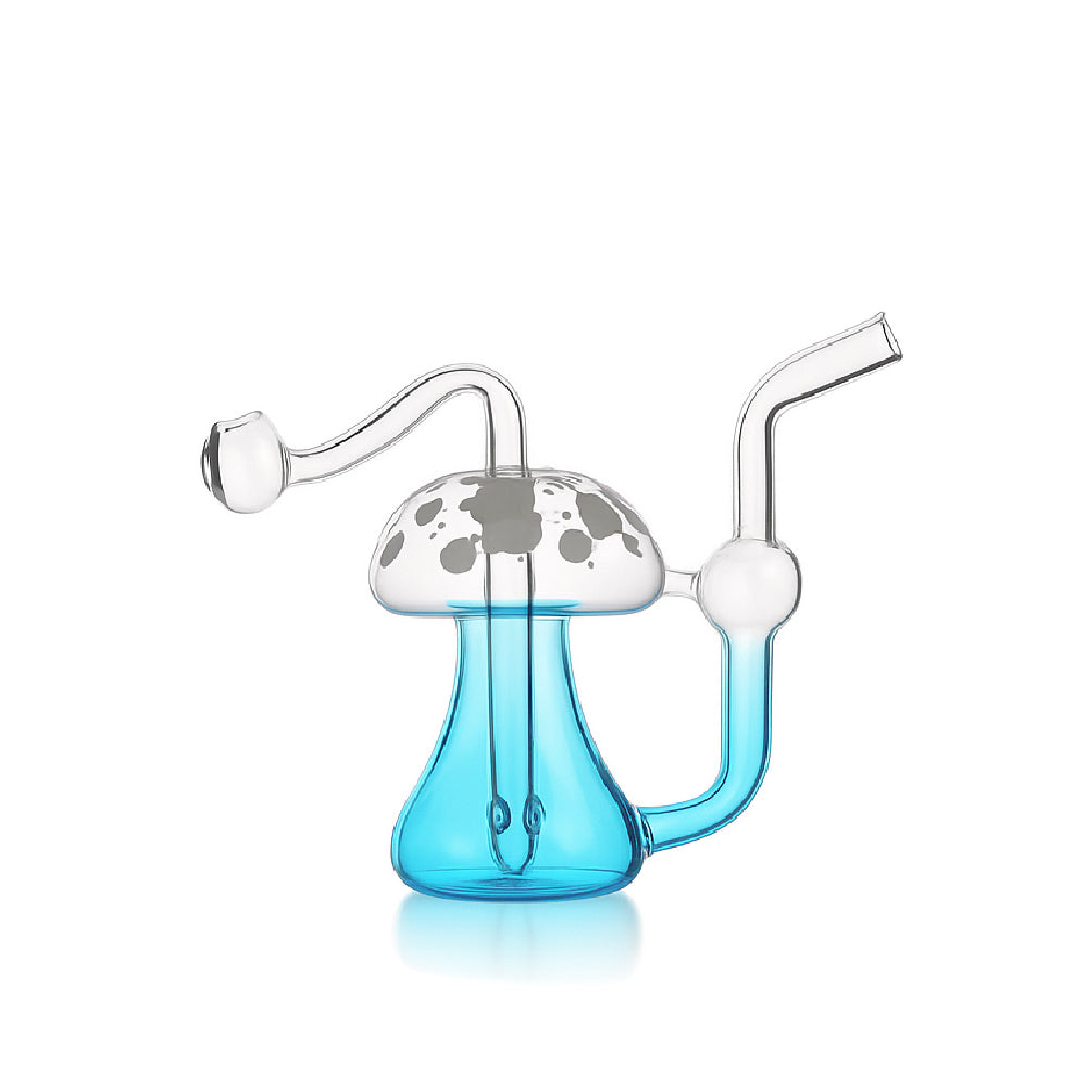 🍄 6 inch Mushroom Oil Burner Rig – Dreamy Fairycore Mini Rig - Croia Glass