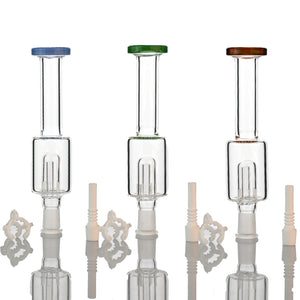 6" Portable Nectar Collector with 10mm Ceramic Tip โ Compact Mini Dab Straw - Croia Glass