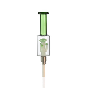🍄 7.5" Mushroom Perc Nectar Collector – Borosilicate Dab Straw w/ 14mm Ceramic Tip - Croia Glass