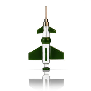 8 Inch Jet-Shaped Nectar Collector – 14mm Ceramic Tip, 510 Thread - Croia Glass