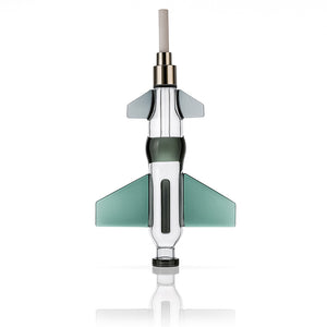 8 Inch Jet-Shaped Nectar Collector – 14mm Ceramic Tip, 510 Thread - Croia Glass