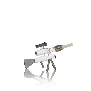 8" Rifle-Shape Nectar Collector โ 14mm Ceramic Tip - Croia Glass