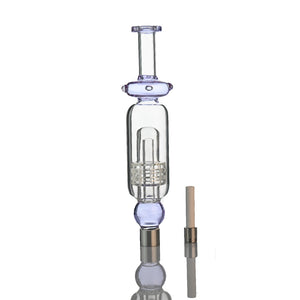 8" Spaceship Showerhead Perc Nectar Collector – 14mm Ceramic Tip - Croia Glass