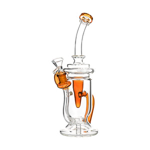 9" Klein Recycler Bong – Splash-Guard Design, 14mm Bowl - Croia Glass