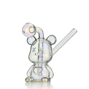 🧸 Bear Oil Burner Rig – 6 inch Cute Mini Glass Rig - Croia Glass