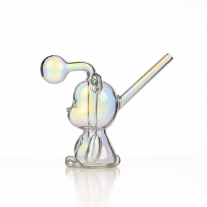 🧸 Bear Oil Burner Rig – 6 inch Cute Mini Glass Rig - Croia Glass