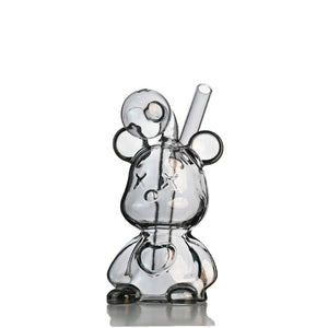 🧸 Bear Oil Burner Rig – 6 inch Cute Mini Glass Rig - Croia Glass
