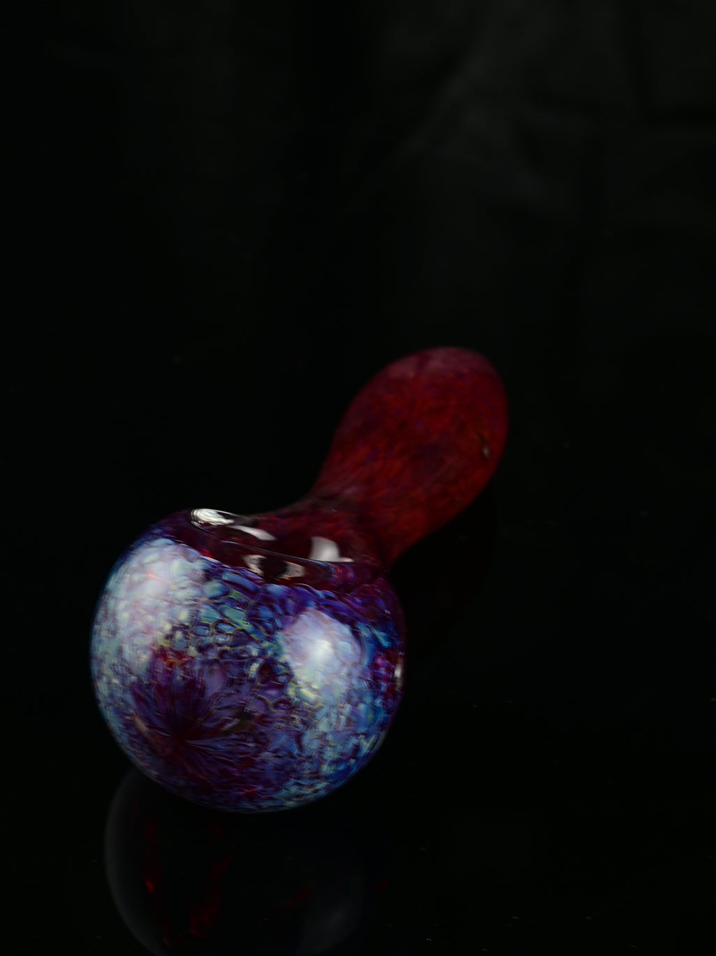 Premium Red Glass Spoon Pipe - Croia Glass