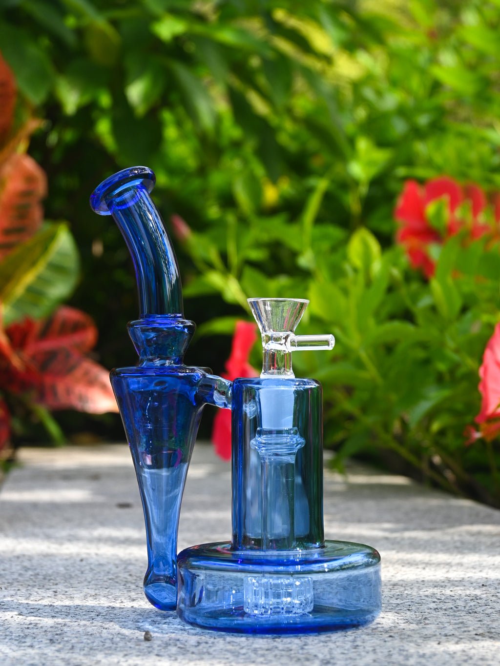Blue Color RBR Recycler Bong For Sale – Croia Glass