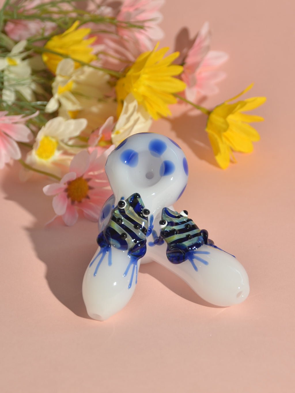 Cool Frog Glass Pipe - Croia Glass