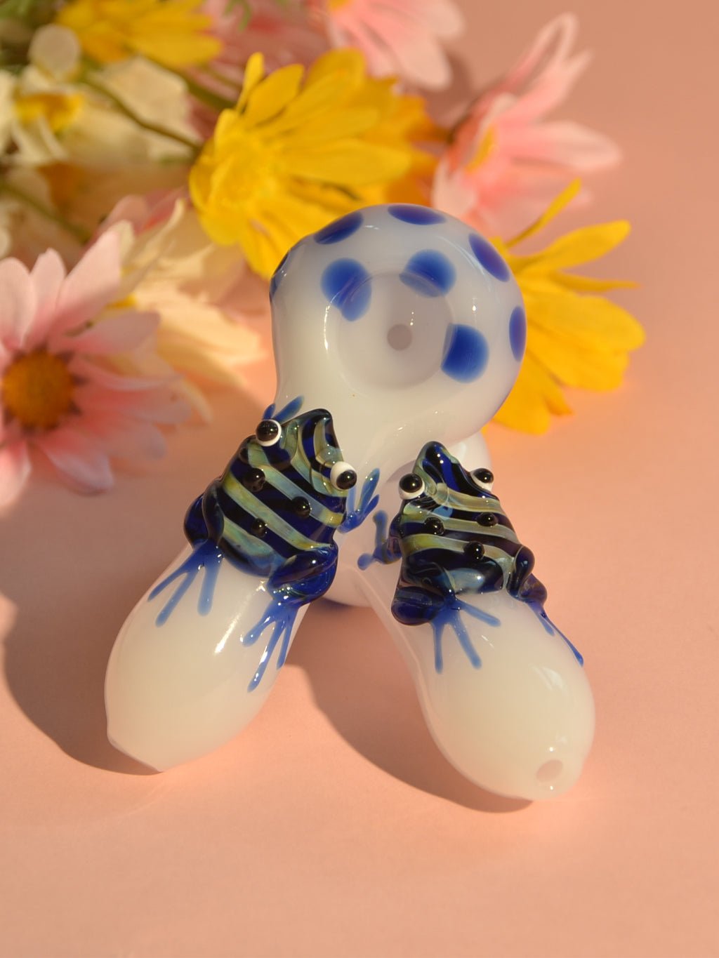 Cool Frog Glass Pipe - Croia Glass