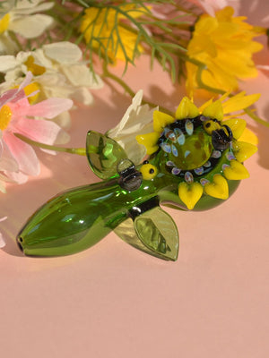 Flower Hand Pipe - Croia Glass