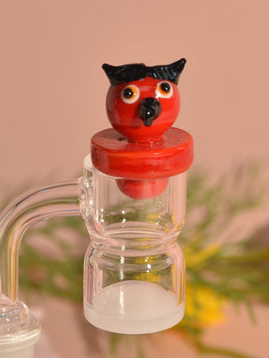 Owl Carb Cap For Quartz Banger - Croia Glass