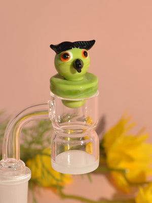 Owl Carb Cap For Quartz Banger - Croia Glass