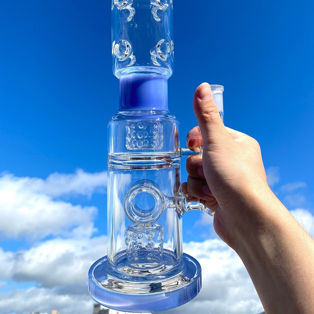 Double Drum Donut Big Bong - Croia Glass