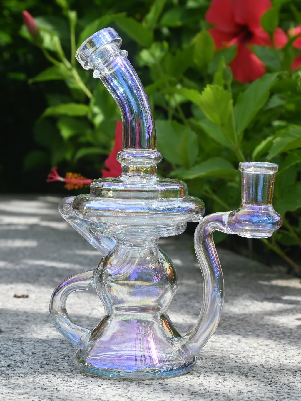 Iridescent Glass Oil Rig For Sale – Croia Glass