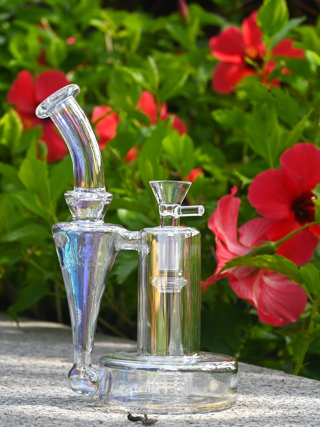 Iridescent Votex Recycler Bong | Order Now – Croia Glass