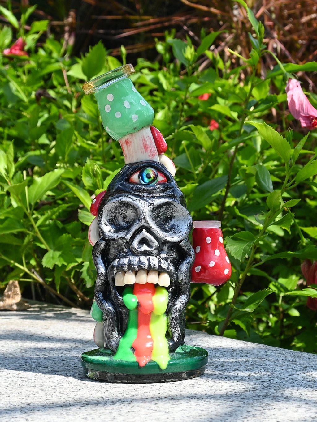 Puking Skull Glass Bong | Order Now – Croia Glass
