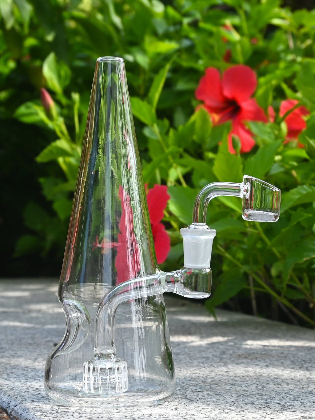 Thick Cone Bong With Holder | Shop Now – Croia Glass