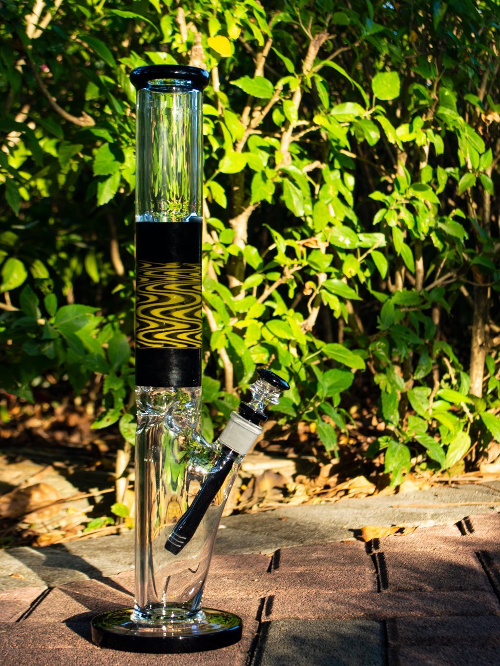 Wig Wag Straight Tube Bong - Croia Glass