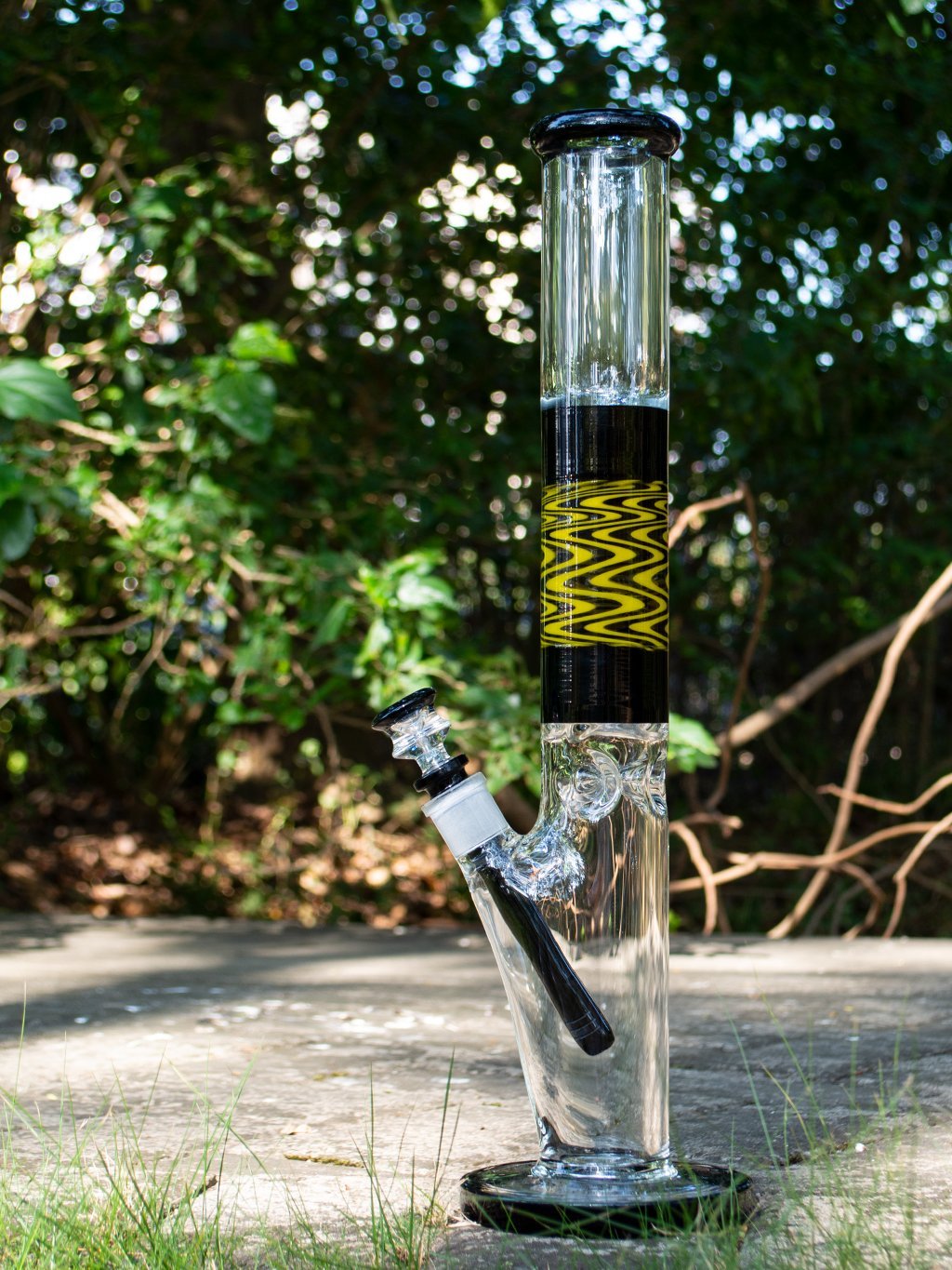 Wig Wag Straight Tube Bong - Croia Glass