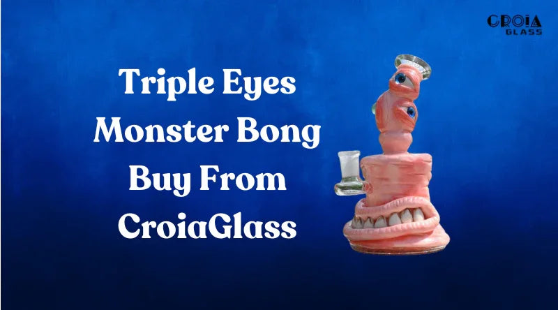 Triple Eyes Monster Bong Buy From CroiaGlass