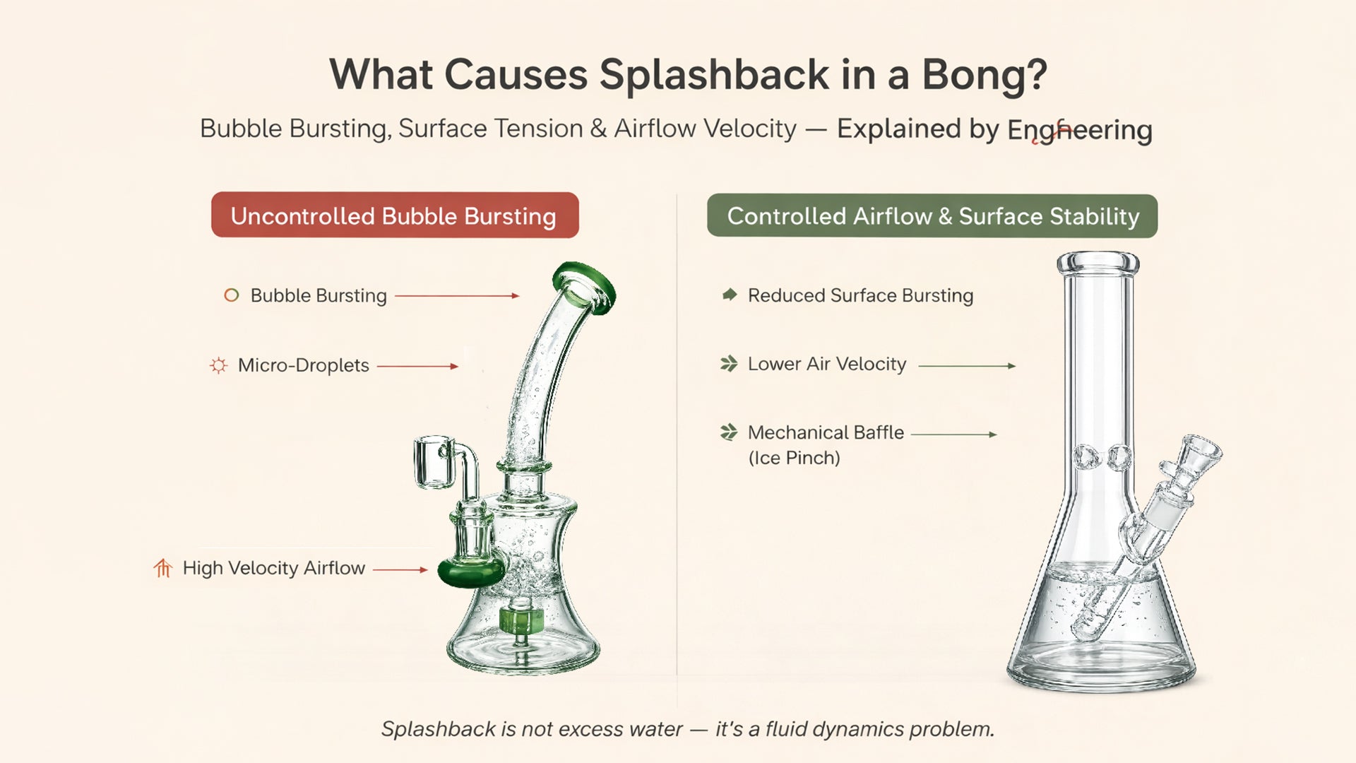What Causes Splashback in a Bong & How to Prevent It