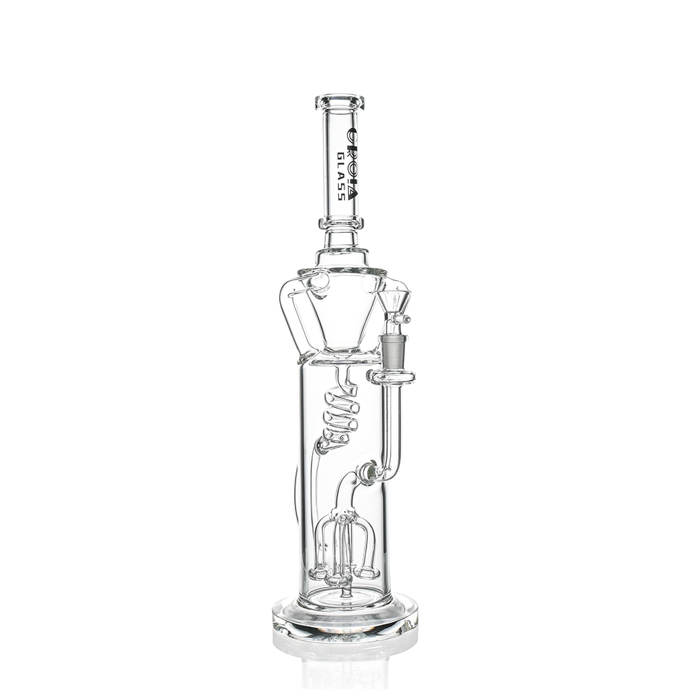 15 inch scientific glass bong with multi arm tree percolator filtration