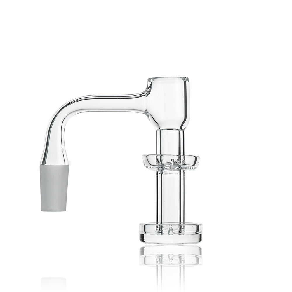 14mm 90° Full Weld Terp Slurper with Double Dish – High Airflow, Precision Heat Control