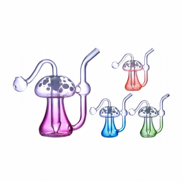 Enchanted Mushroom Glass Oil Burner Rig