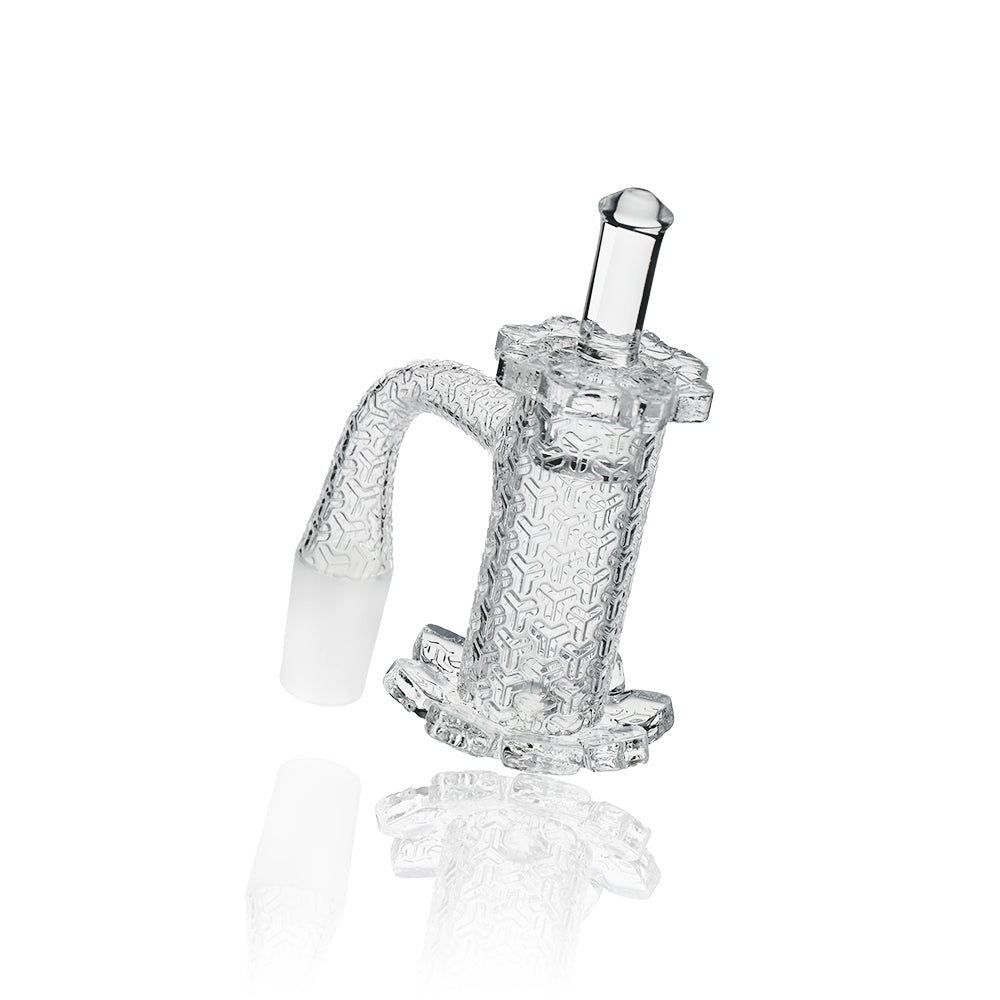 Full Weld Lotus Blender Quartz Banger - 14mm 90° Deep Carving