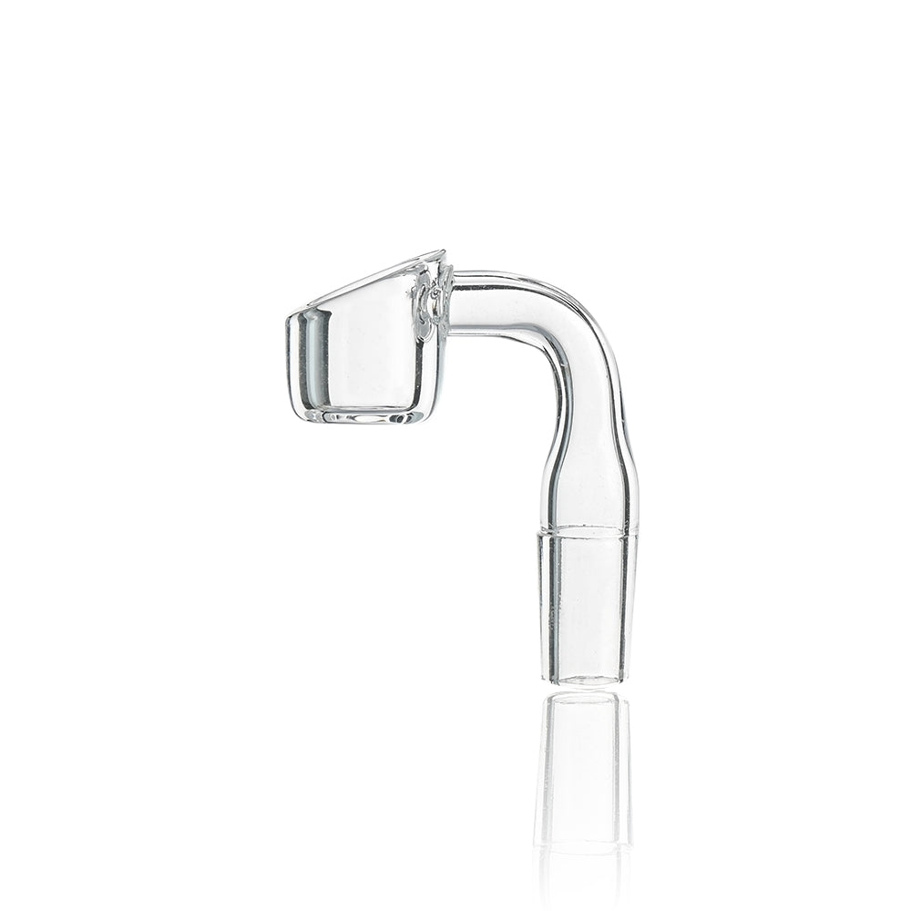 4mm flat-top quartz banger by Croia Glass, showcasing a clear design with a smooth finish for optimal use.
