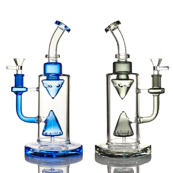 Double Pyramid Glass Bong