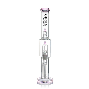 Croia Glass 16 inch triple rocket perc scientific glass bong