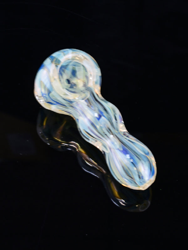 Popular Silver Fumed Glass Hand Pipe