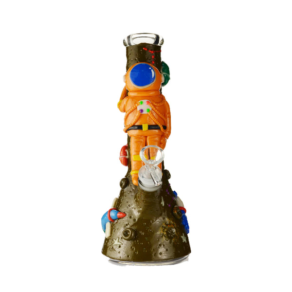 Spaceman Glass Hand Painted Bong