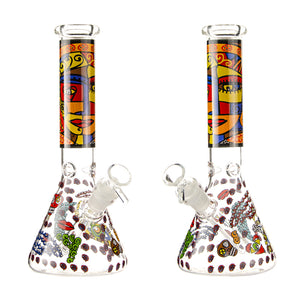 10" Aztec Beaker Bong - Croia Glass