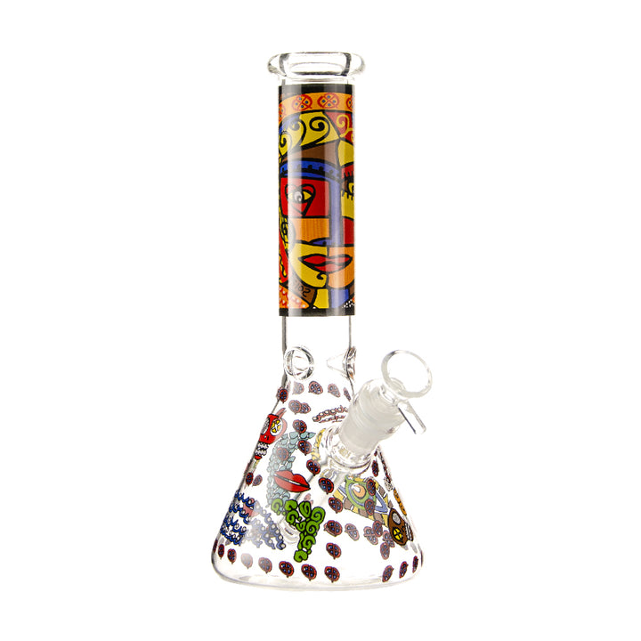 10" Aztec Beaker Bong - Croia Glass