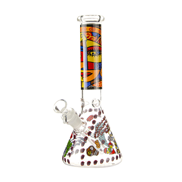 10" Aztec Beaker Bong - Croia Glass