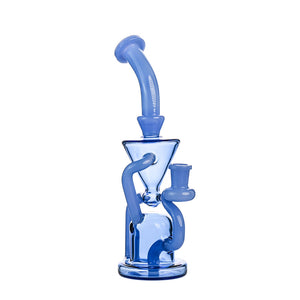 10" Funnel Recycler Bong – Dual-Chamber Filtration - Croia Glass