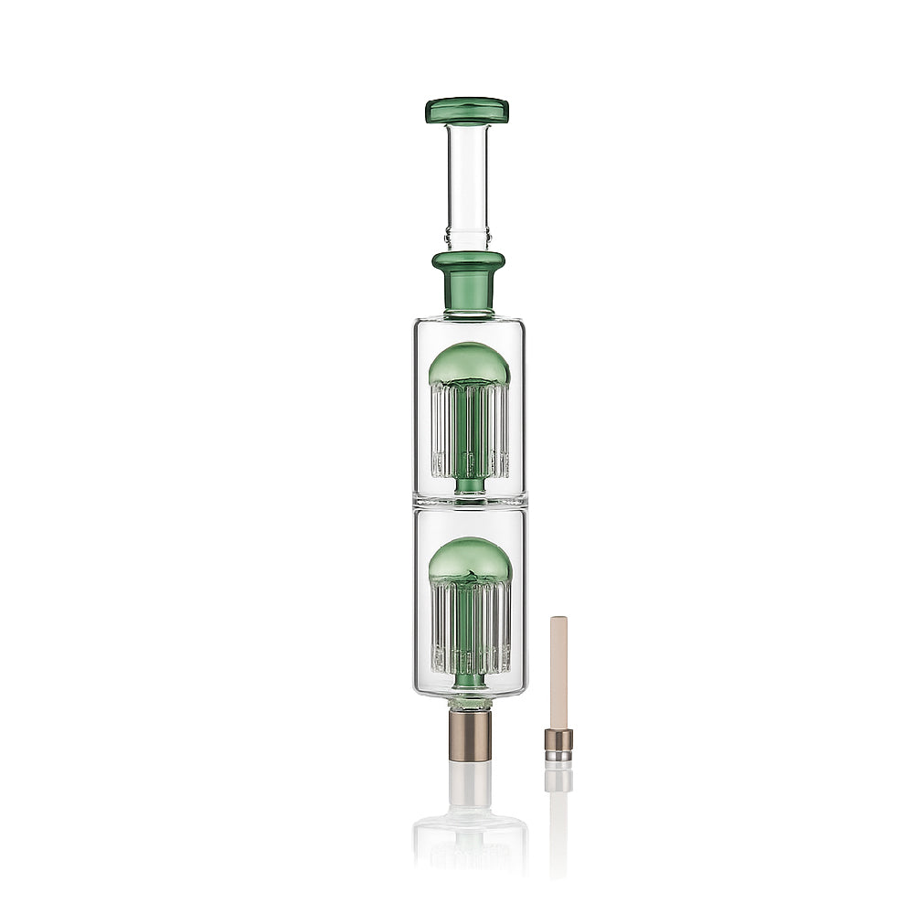 12 Inch Double Chamber Tree Perc Nectar Collector – Dual Diffusion Ceramic Tip Dab Straw - Croia Glass