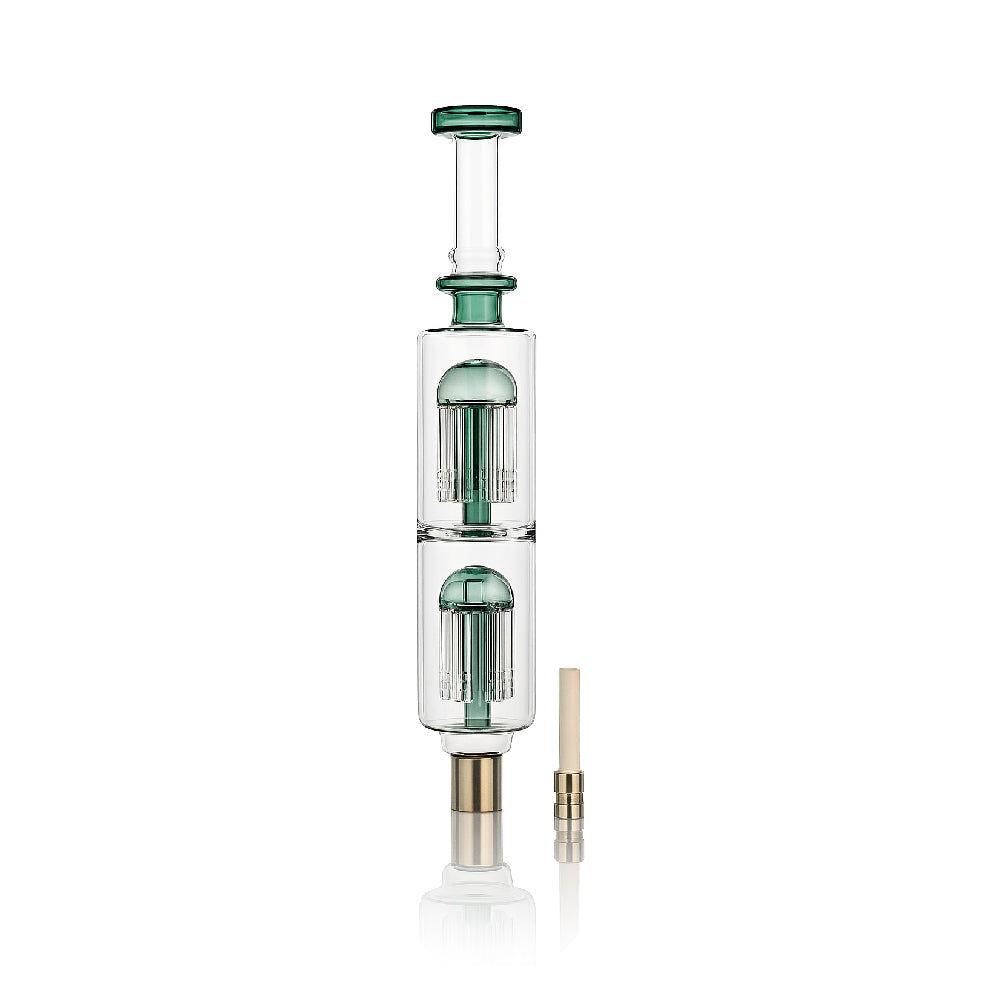 12 Inch Double Chamber Tree Perc Nectar Collector – Dual Diffusion Ceramic Tip Dab Straw - Croia Glass