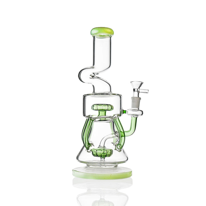 12-Inch Recycler Bong with Showerhead Perc - Croia Glass